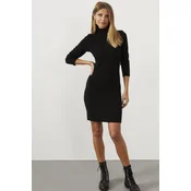 Cool & Sexy Ženska haljina sa dugim rukavima, Crna