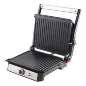 Eldom GK200 Kontaktni Grill – 2000 W, Regulacija Temperature, 2 Posode za Maščobo in Nep sticking Plošče