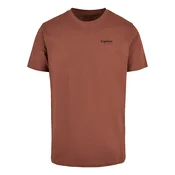 Mister Tee Majica Espresso rjasto rjava/črna/bela