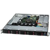 Supermicro Server AS-111E-WR, Silver 4510, 2x 16GB DDR5, 480GB Boot M.2 NVMe, IPMI BMC, 2x 1GbE BaseT LoM, LSI MegaRAID 9560-8i, 8-Port Int. 12Gb/s, 8
