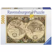 Puzzle Ravensburger karta svijeta 5000