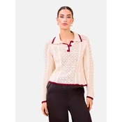 Lipsy Pulover kremna/burgund