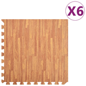 vidaXL Talne podloge 6 kosov vzorec lesa 2,16 ? iz EVA pene