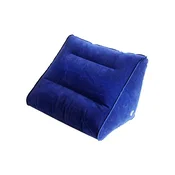 Inflatable side pillow with suction cup for window