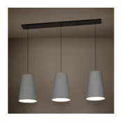 Eglo 390136 - Lestenec na vrvici PETROSA 3xE27/40W/230V siva