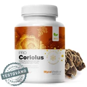 MycoMedica - Coriolus PRO, Veterinarski izdelek za pse in mačke, 90 rastlinskih kapsul