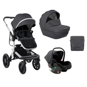 Kikka Boo Kolica Irene premium 3in1 set sa I-SIZE autosedištem i tvrdom korpom Dark Grey ( KKB11252 )