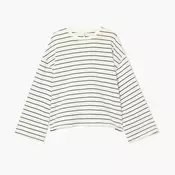 Cropp - Prugasta majica - Krem