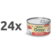 Oasy Cat Natury Adult fileji v juhi, konzerva - piščanec in raca - 85 g 24 x 85 g