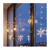 BRILAGI - LED božicna zavesa 77xLED/3xAA/USB 3,8m pahulje topla bela