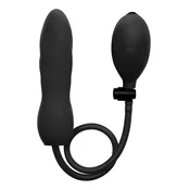 Shots Inflatable Silicone Twist Intimate Expansion Device Black OUC539A