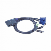Podatkovni preklopnik 2:1 VGA/USB/AUDIO s kabli CS62US Aten