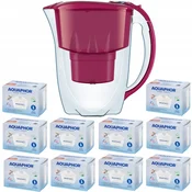 shumee Aquaphor Amethyst 2,8l vrč s filtrom + 10 kartuš, češnja