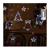Aigostar - LED RGBY Spoljašnja božicna girlanda 120xLED/6W/230V/8 funkcija 3x0,6m IP44 + daljinski upravljac