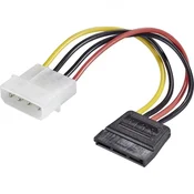 Renkforce Električni adapter [1x IDE-električni vtič 4 polni - 1x SATA-električna vtičnica 15 polni] 0.15 m črne barve, rdeče barve, rumen