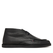 Nizki čevlji Tommy Hilfiger Hilfiger Stitchdown Tbl Lth Chuk FM0FM05743 Črna