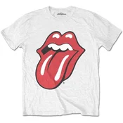The Rolling Stones Unisex majica Classic Tongue White (Retail Pack) XXL