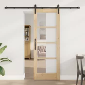 vidaXL Drsna vrata  s kompletom okovja ORKDAL73,5x198,5 cm