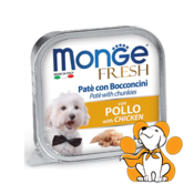 Monge Fresh Pate & Chunkies with Chicken 100g, Pašteta sa Komadicima Piletine