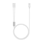 Kabel ttec – Duo, USB-A/USB-C/Lightning, 120 cm, bijeli