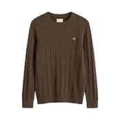 Gant Pulover 8050601 Temno rjava Regular Fit