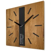 shumee Lesena stenska ura Oak Classic 30cm črna SQ