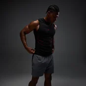 MP moška brezšivna majica brez rokavov Hero muscle fit - umazano črna/hero rdeča - XXXL