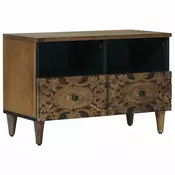 TV ormar s pohranom Smeda 70 x 33,5 x 46 cm Cvrsto drvo manga