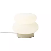 Japandi namizna svetilka bež z opalnim steklom 15cm - Kumo