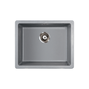 Metalac X Quadro U50 Podgradna sudopera, Grafit, fi 90, 570×470 mm