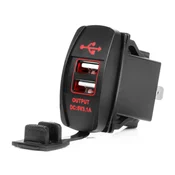 shumee Avtopolnilec z USB vhodi, vodotesen, v obliki čolna, 2x USB 12V 24V AMIO-04228
