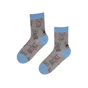 Sokisahtel Nogavice READY cotton socks with cats mešane barve
