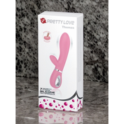 PRETTY LOVE Vibrator sa dodatkom za klitoris Thomas, 7 funkcija, Roze