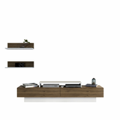 Hanah Home HANAH HOME Lusi - White, Walnut TV omarica, (20867150)