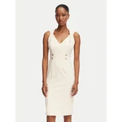 Rinascimento Cocktail obleka CFC0020385002 Bež Slim Fit