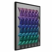 Slika - Uniform Motion (1 Part) Vertical 40x60 U crnom drvenom okviru