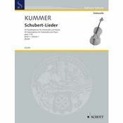 KUMMER:SCHUBERT LIEDER 25 TRANSCRIPTIONS OP.117b FOR CELLO AND PIANO Vol.1