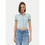 Guess Jeans Pletena jopica W5GR03 Z3HO2 Svetlo modra Regular Fit
