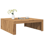 Stolic za kavu boja hrasta 100 x 100 x 35 cm konstruirano drvo