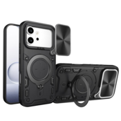 Maska Iron Shield Ring za Honor 600 Pro crna