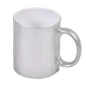 Vrč za tiskanje - 330 ml, kovinsko srebrn