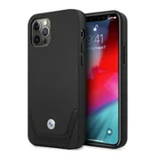 Bmw Etui BMW Leather Perforate za iPhone 12 Pro Max - črno