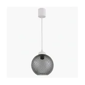 Brilagi - LED luster na sajli RETRO GLASS 1xE27/60W/230V O 18 cm bela/zadimljeno-siva