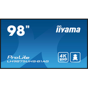 iiyama ProLite LH9875UHS-B1AG 98 Class (97.5 viewable) LED-backlit LCD display - 4K - for digital signage