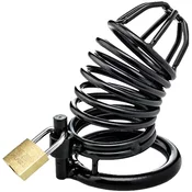 ZENN Black Cock Cage With 3 Cockrings