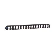 Patch panel modularni 19/1U sa 16 slota za UTP module UKP-16-1U bez modula