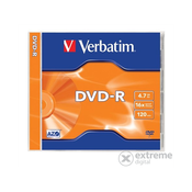 DVD-R Disk Verbatim 4,7 GB, 16x, (AZO)