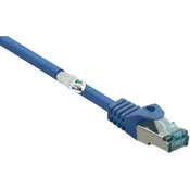Renkforce Renkforce RF-5043920 RJ45 omrežni kabel\, Patch kabel CAT 6a S/FTP 15.00 m modra z zaščitnim zapornim zatičem\, ognjevaren 1 kos, (20419872)
