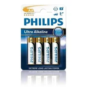 Philips baterije AA ExtremeLife+, alkalne - 4 kosi