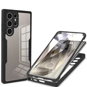 Hibridni Full body ovitek Techsuit ColorVerse 360 za Samsung Galaxy S24 Ultra - black